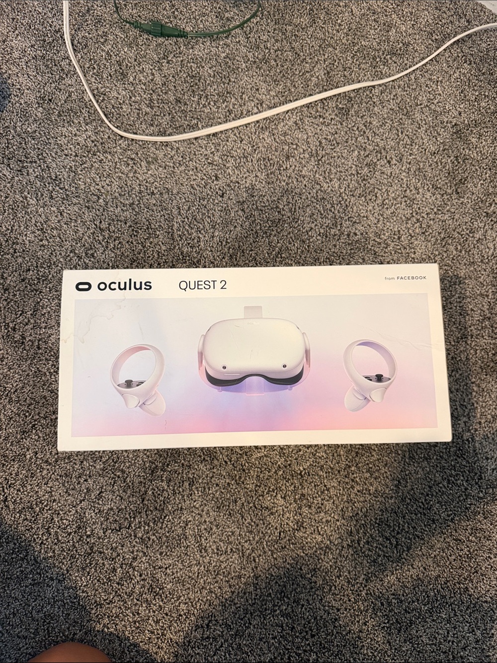 Oculus Quest 2 VR Headset - White with Light Pink Accent